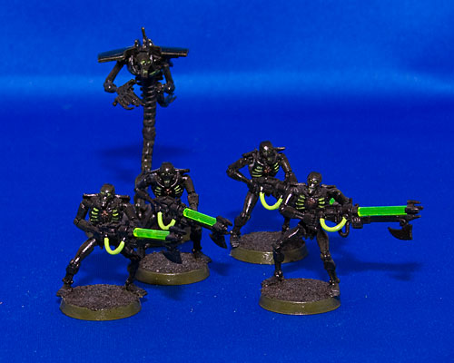 Necron Warriors and Wraith